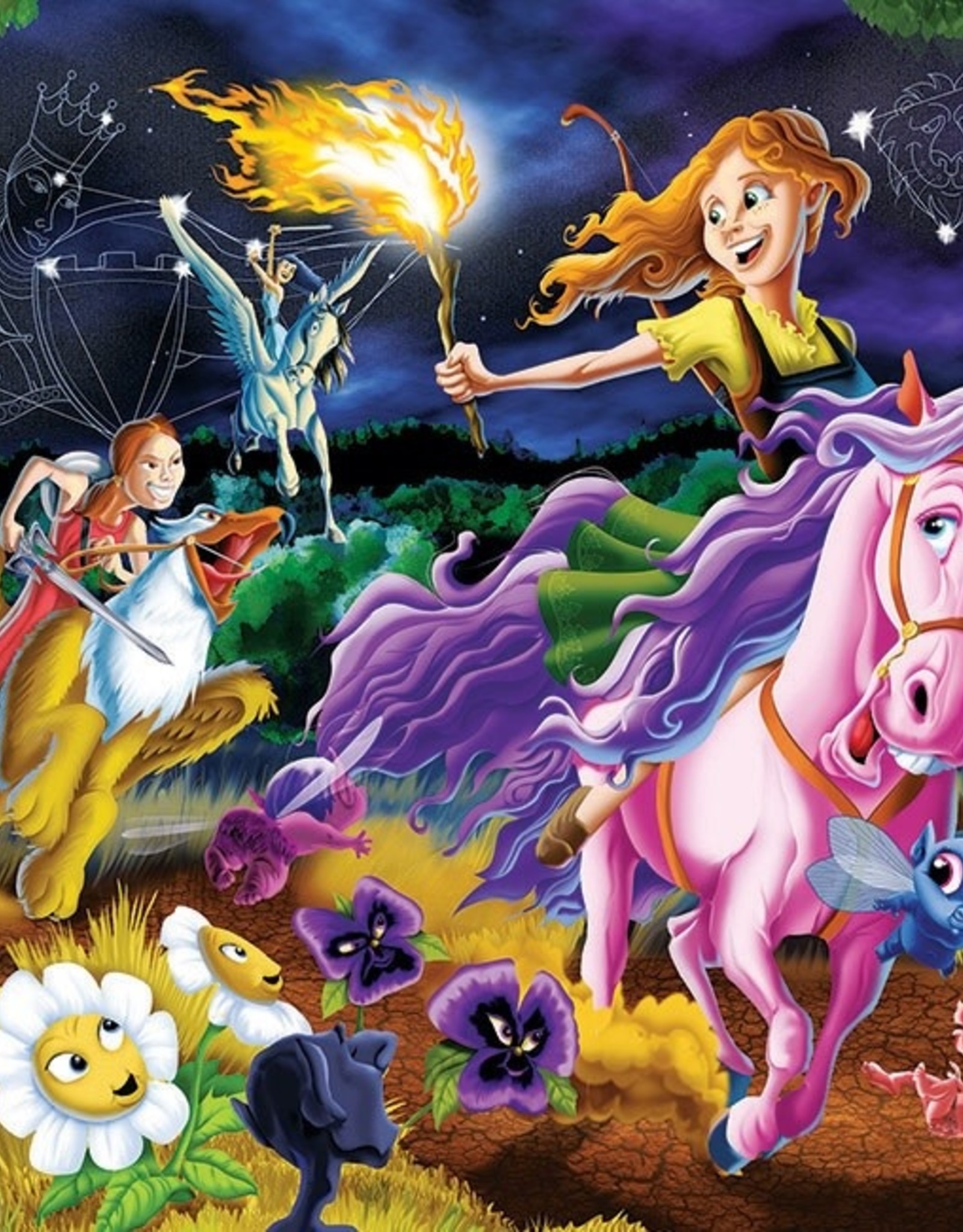 Cobble Hill Puzzles Mystical World 350 Piece Family Puzzle