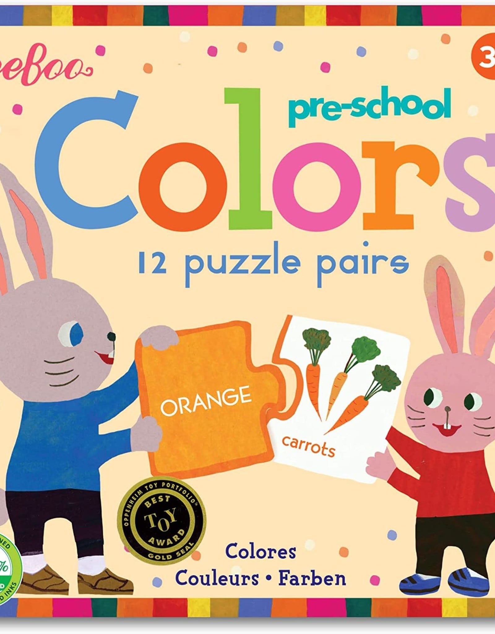 Eeboo Pre-school Colors Puzzle Pairs