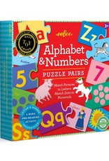 Eeboo Alphabet & Numbers Puzzle Pairs