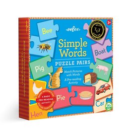 Eeboo Simple Words Puzzle Pairs