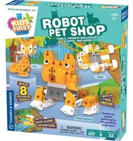 Thames & Kosmos Kids First Robot Pet Shop: Owls, Hedgehogs, Sloths, & More!