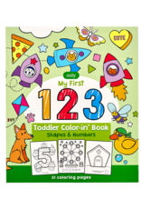 Ooly 123 Shapes & Numbers Toddler Color-In Book