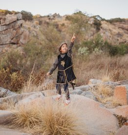 Great Pretenders Gold Knight Tunic Cape & Crown - Size 5-6