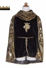 Great Pretenders Gold Knight Tunic Cape & Crown - Size 5-6