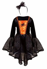 Great Pretenders Sybil the Spider Witch Dress & Headband, Size 3-4