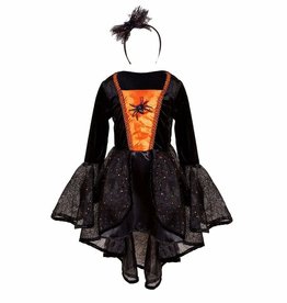 Great Pretenders Sybil the Spider Witch Dress & Headband, Size 5-6