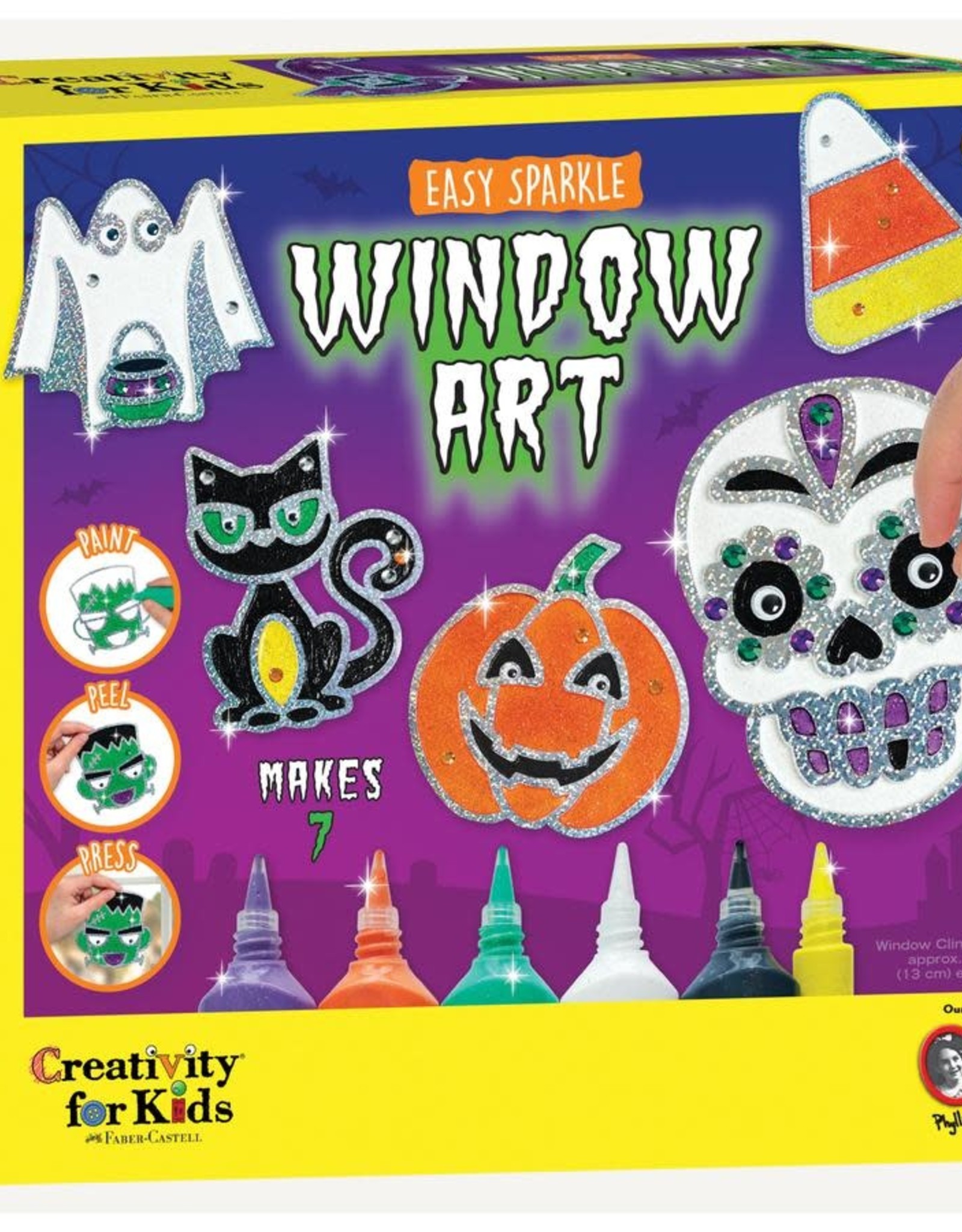 Creativity For Kids Halloween Easy Sparkle Window Art