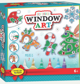 Creativity For Kids Christmas Easy Sparkle Window Art