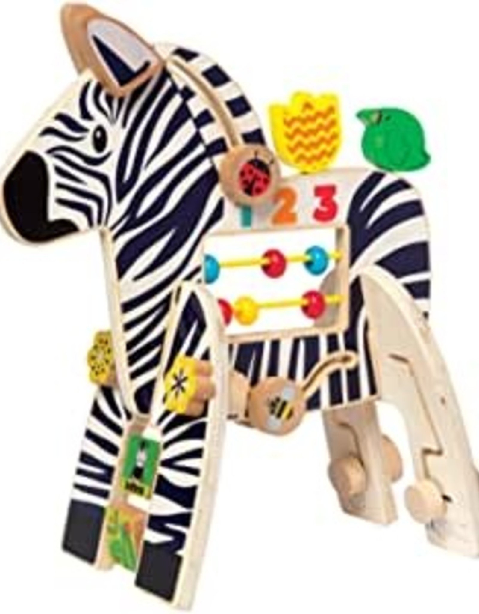 Manhattan Toy Safari Zebra Wooden Activity Toy