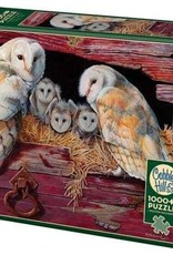 Cobble Hill Puzzles Barn Owls - 1000 pc Puzzle