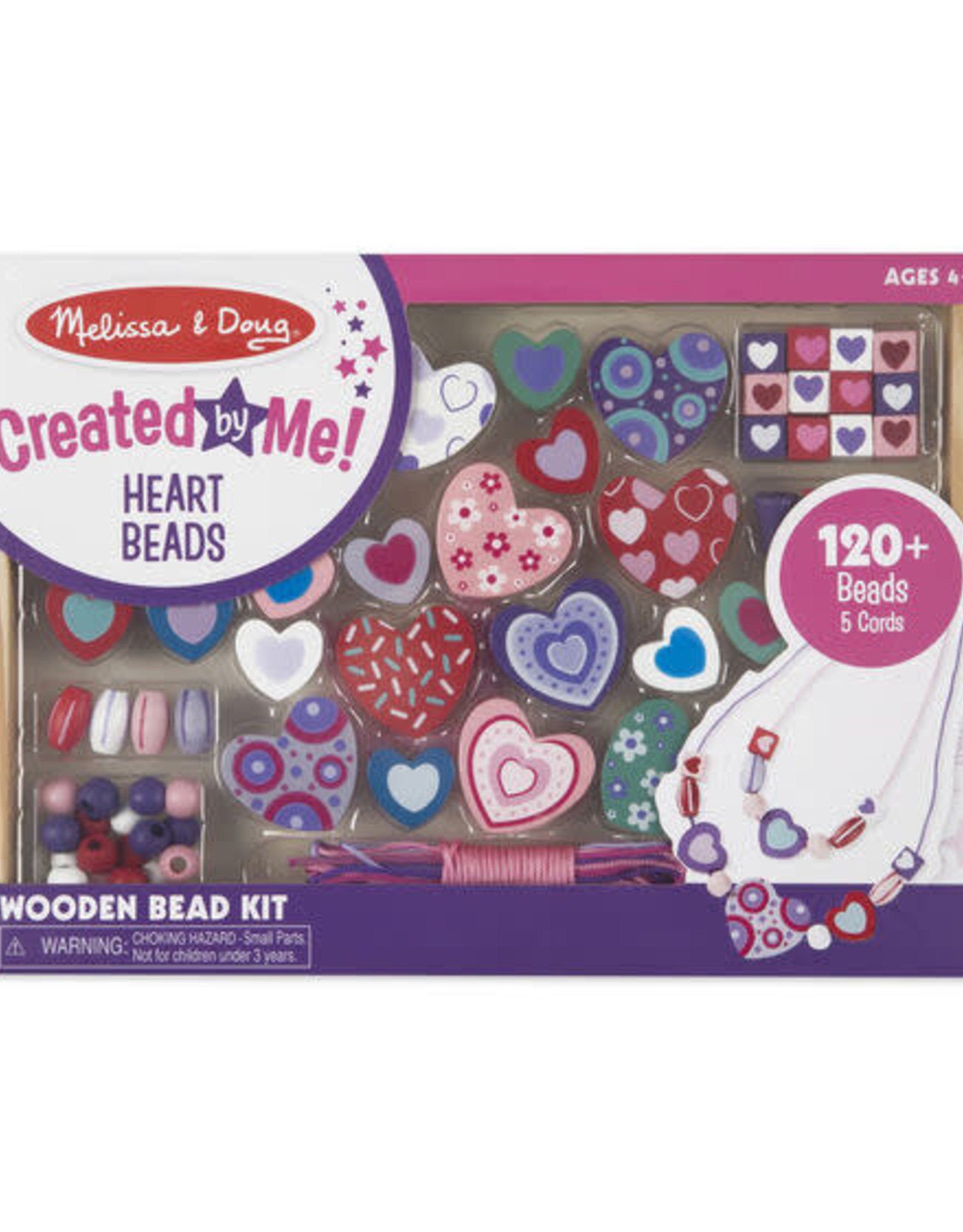 Melissa & Doug Created By Me! Wooden Heart Beads Set