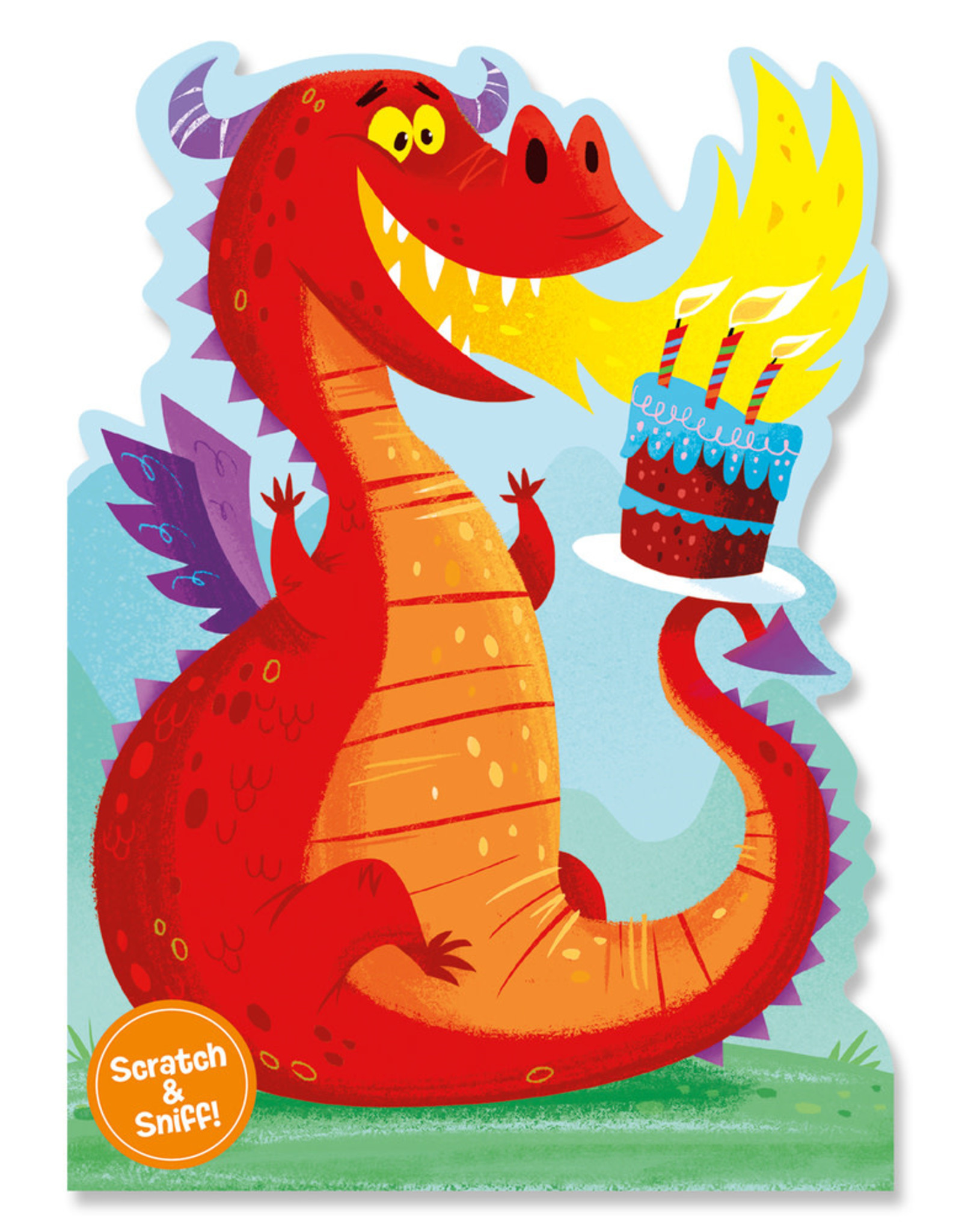 Peaceable Kingdom Fire Breathing Dragon Scratch and Sniff Card