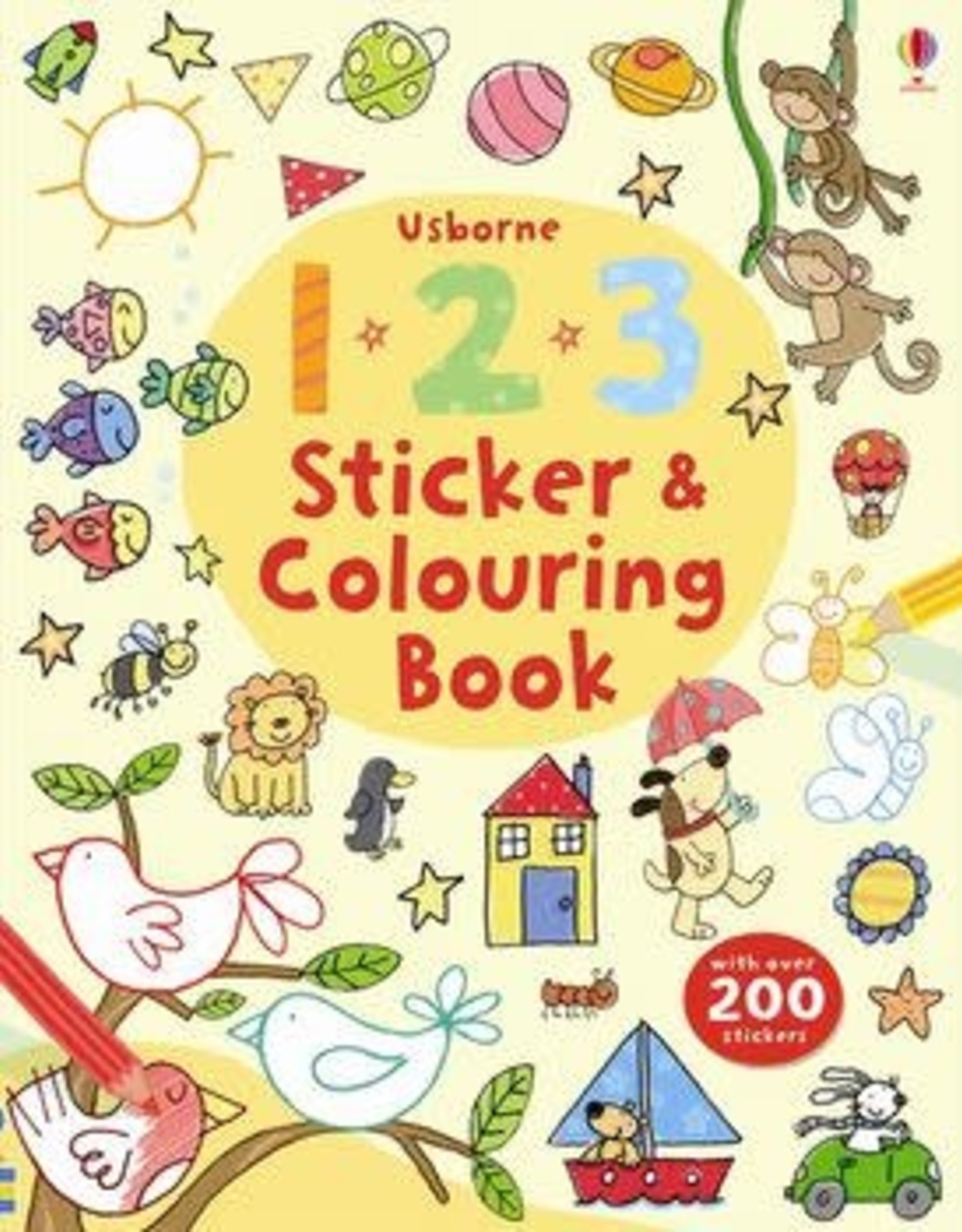 Usborne 123 Colouring And Sticker Book