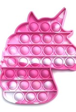 OMG Pop Fidgety Pink and White Tie-Dye Unicorn Pop Fidget Toy