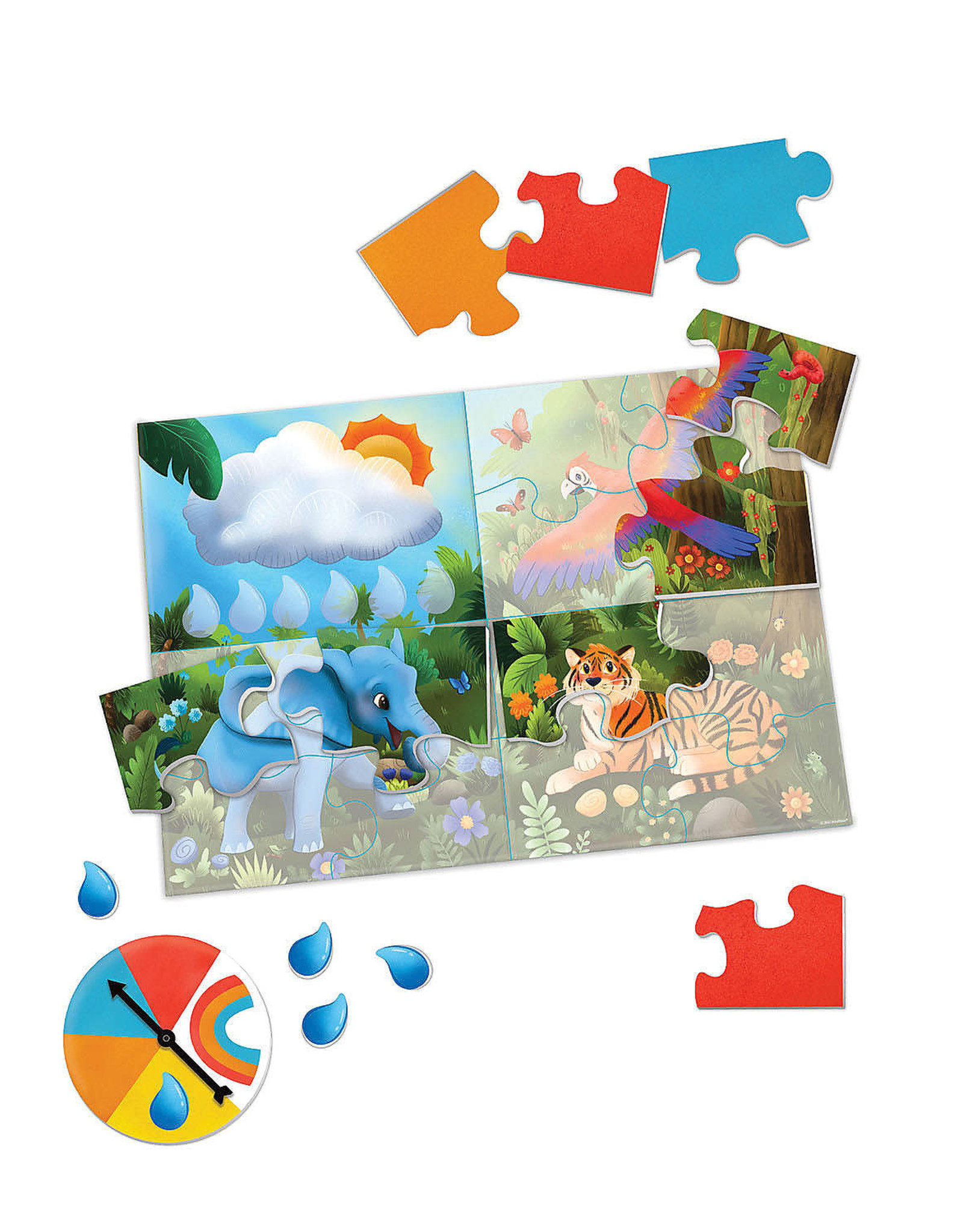 Peaceable Kingdom Raindrop Forest Cooperative Puzzle Game