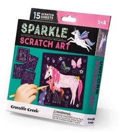 Crocodile Creek Sparkle Scratch Art - Unicorn