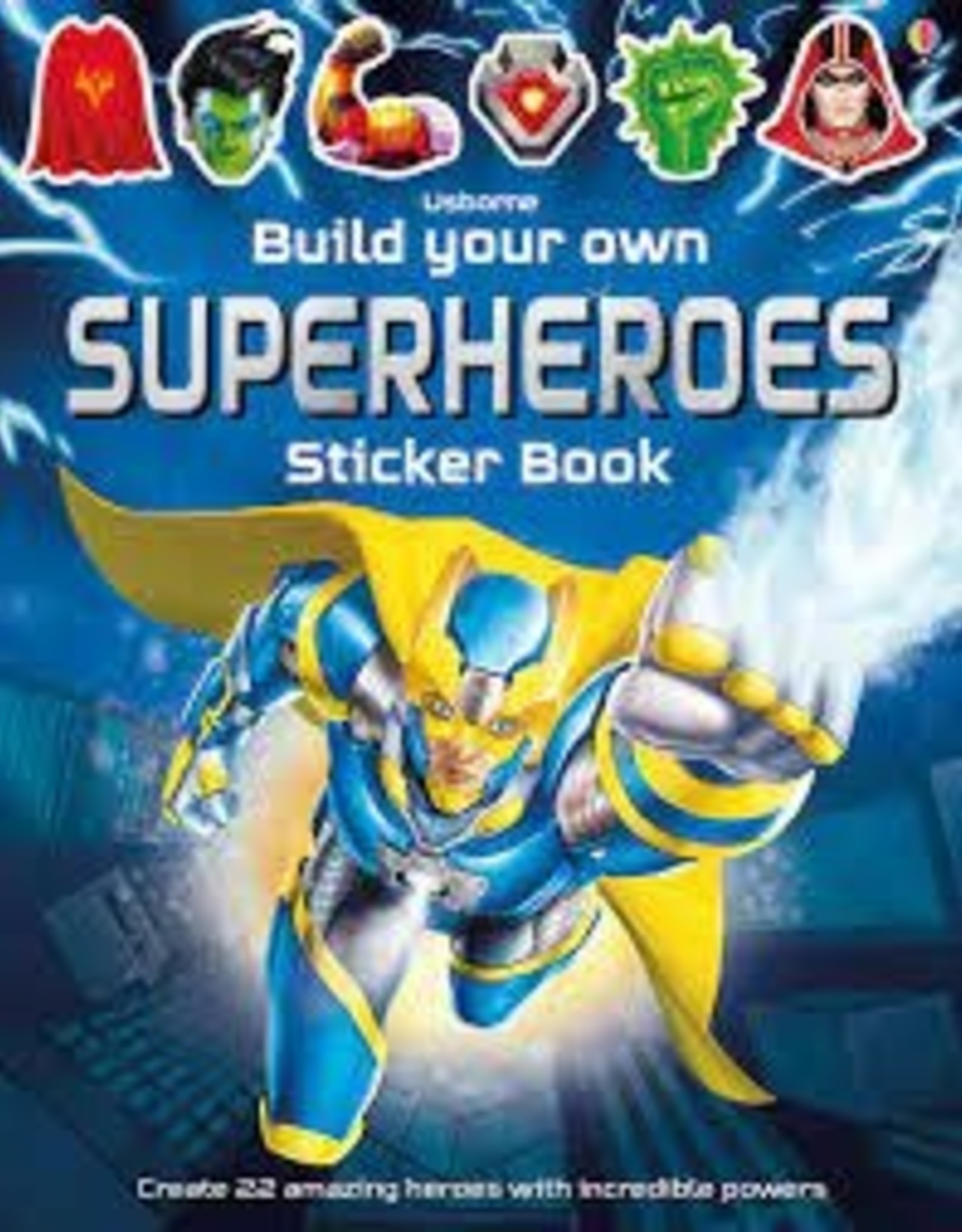Usborne Build Your Own Superheroes Sticker Book
