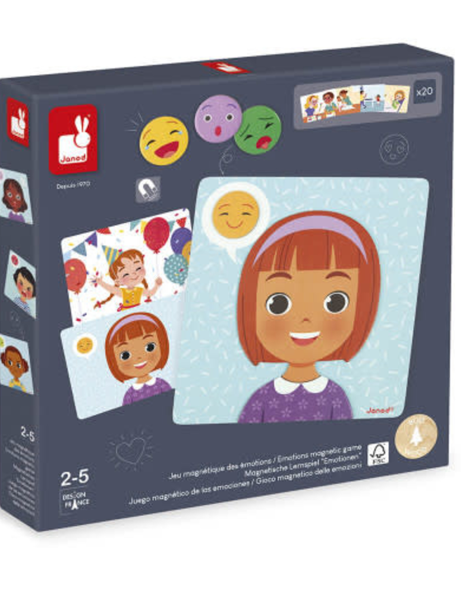 Janod Emotions Magnetic Game