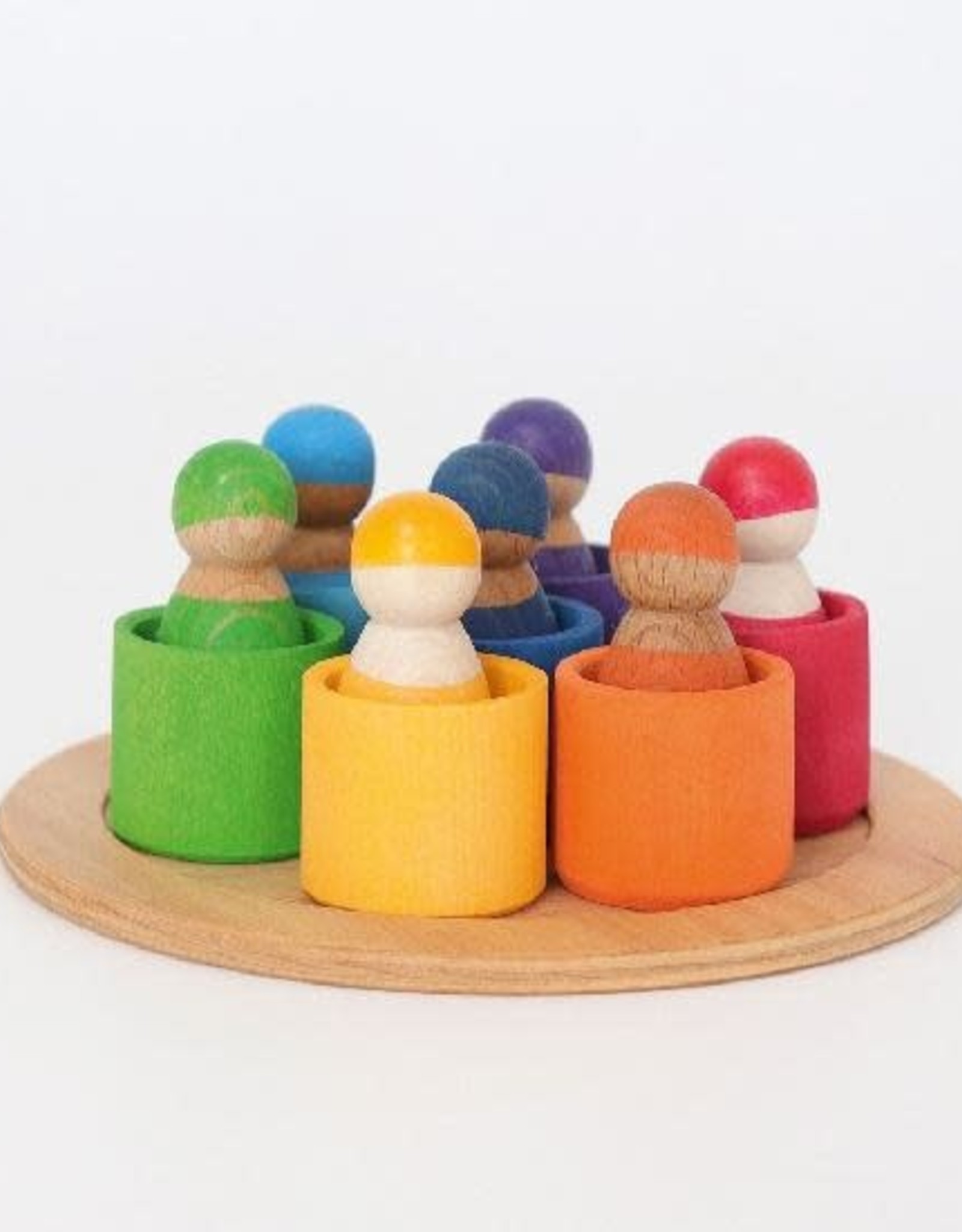 GRIMM's Spiel & Holz Design Grimm's 7 Rainbow Friends in 7 Bowls