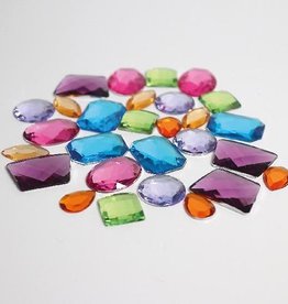 GRIMM's Spiel & Holz Design Grimm's Acrylic Glitter Stones, Giant - 28 pcs