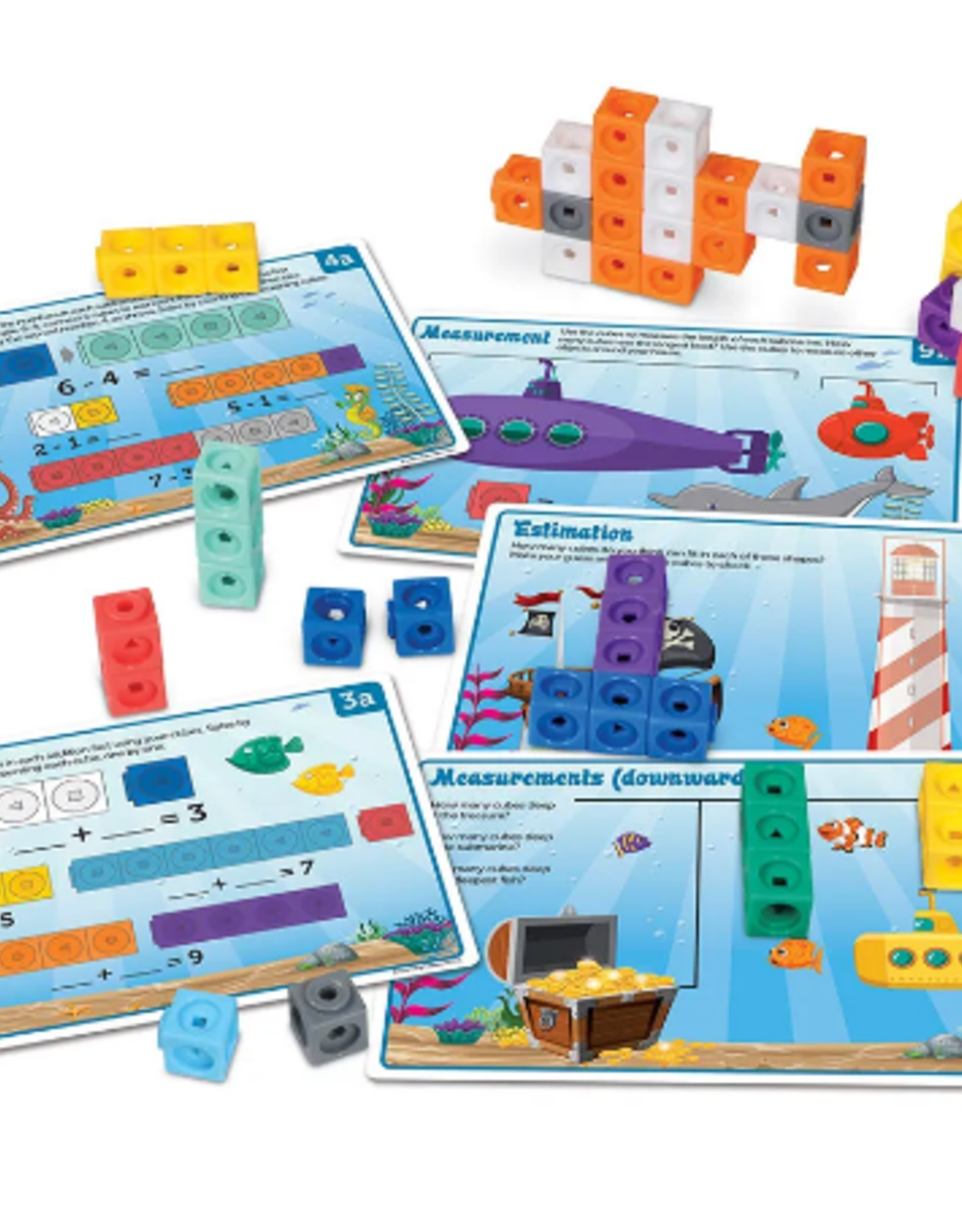 Learning Resources MathLink Cubes Kindergarten Math Activity Set: Sea Adventure!