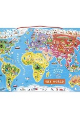 Janod Magnetic World Map Puzzle