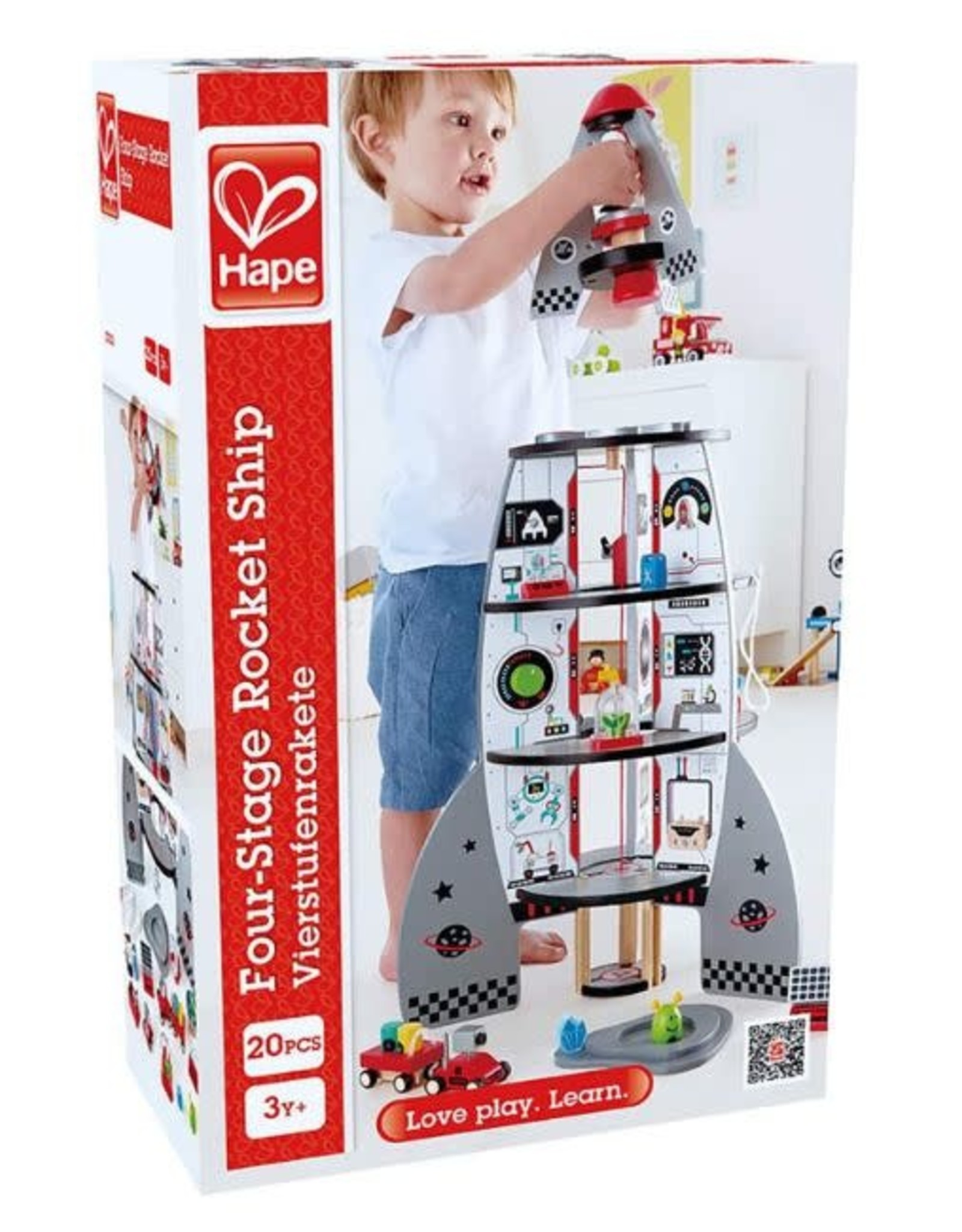 Hape Toys Four Stage Toddler Rocket Ship Playset by Hape