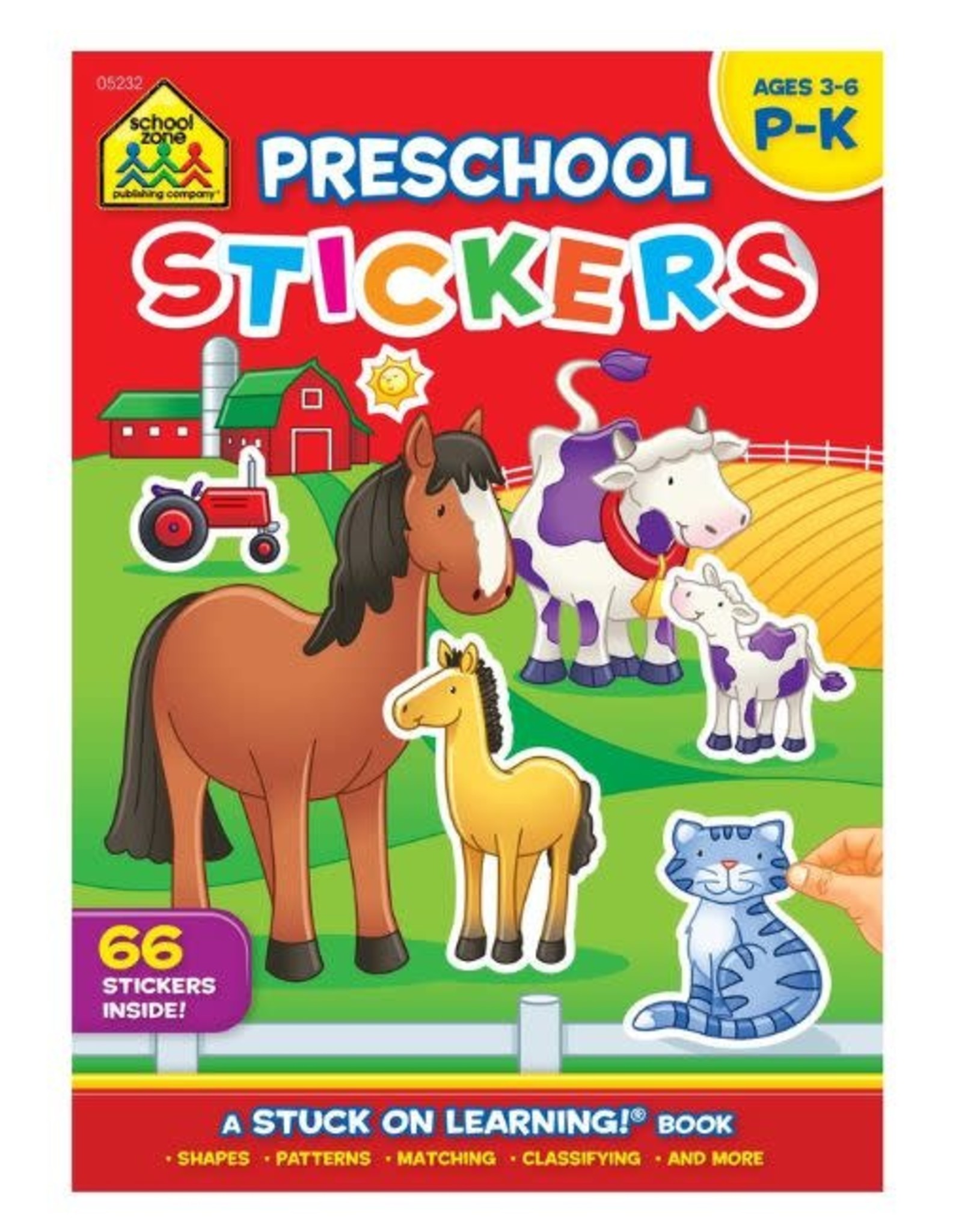 School Zone Preschool Stickers Workbook