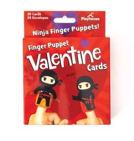 Paper House Productions Valentines Cards - Ninja Finger Puppets