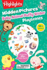 Highlights Baby Animal Hidden Pictures Puffy Sticker Playscenes