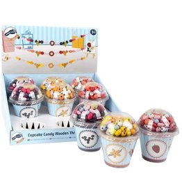 Small Foot Wooden Bead Candy Cupcakes