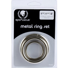 spartacus Set of 3 Metal Cock Rings