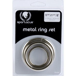 spartacus Set of 3 Metal Cock Rings