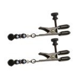 NIPPLE CLAMPS BLACK BEADS