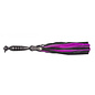 bound2please Black Leather Flogger with Splash of Colour