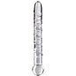 Glass Straight Dildo with Spiral