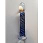 Glass Dildo with Cobalt Twist