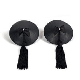 Faux Leather Look Pasties with Tassels
