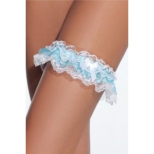 coquette canada White & Blue Leg Garter