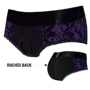 rodeoh canada Rodeoh Black & Purple Panty Harness XL