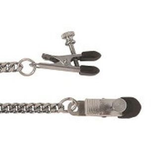 spartacus Broad Tip Clamp with Chrome Chain