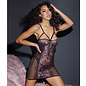 coquette canada Black & Lilac Chemise