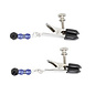 spartacus Broad Tip Clamps with Glass Beads