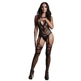 Fishnet Body Stocking Suspender Hose