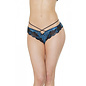 Bikini Panty with Criss Cross Detail -Blue