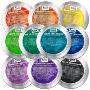 one condoms One Colour Sensations Condom -Single