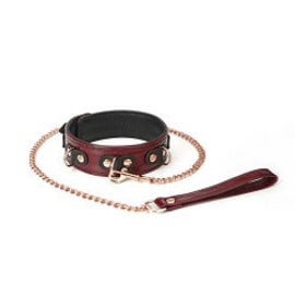 liebe seele canada Wine Red Collar & Leash