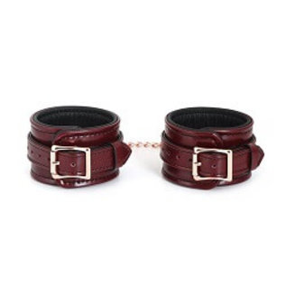 liebe seele canada Wine Red Ankle Cuffs with Chain