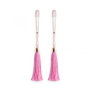 Pink Nipple Clamps with Tassels