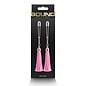 Pink Tweezer Nipple Clamps with Tassels